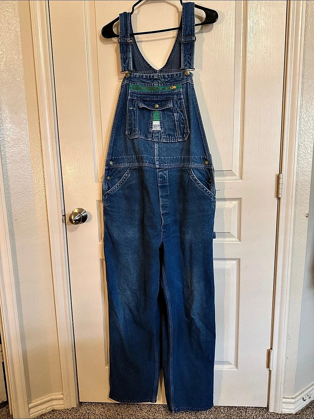 Vintage Men’s LibertyDenim Bib Overalls, Blue Sz 38X30